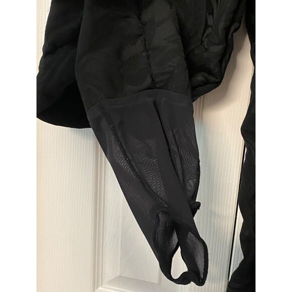 Vtg BOGNER Ski Pants Women's 6 Stirrup High Rise Snowboard Winter Black Floral - Picture 4 of 13